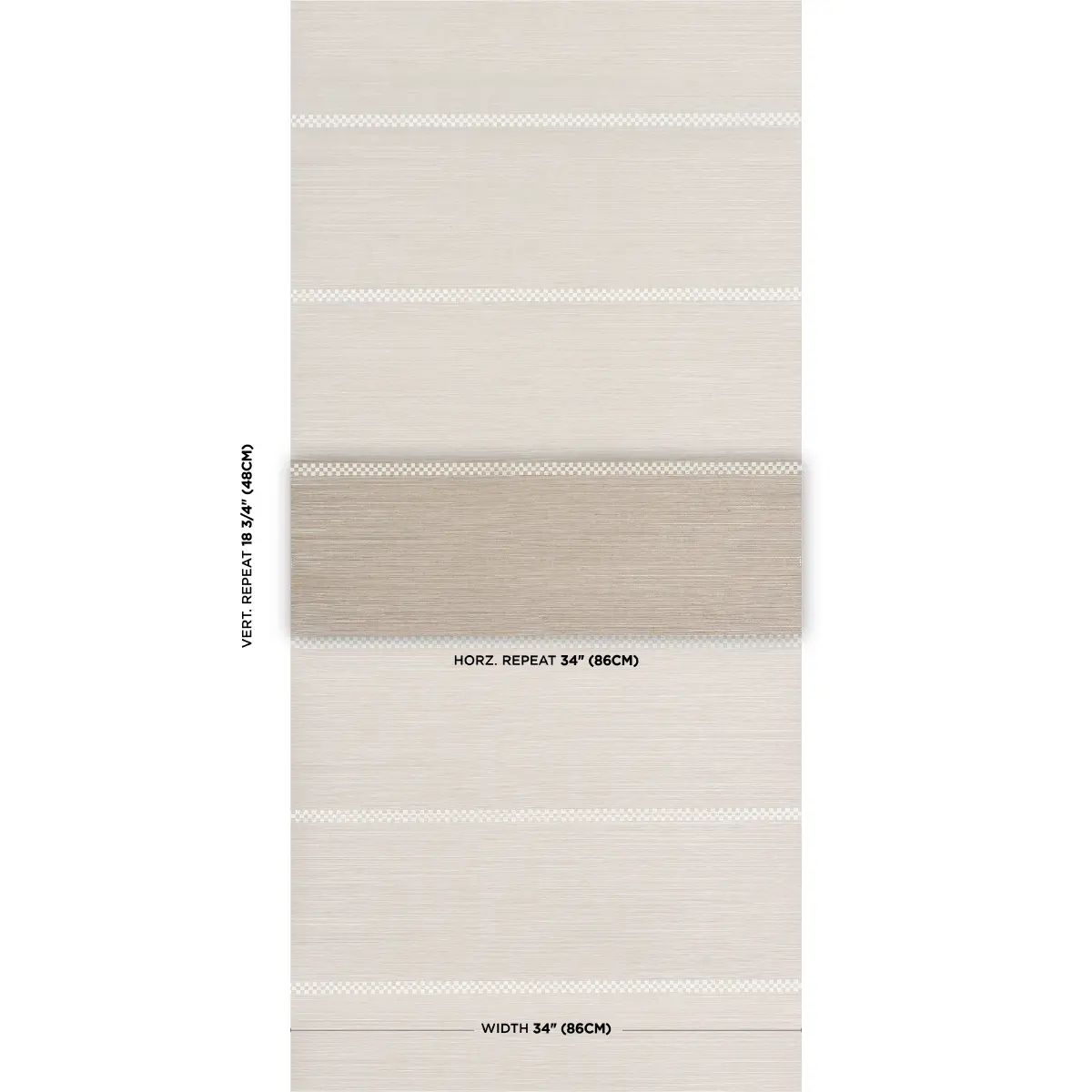 CHECKERED STRIPE SISAL_ FLAX