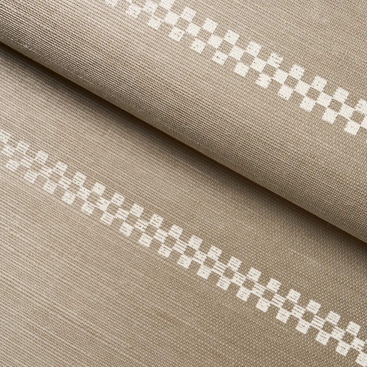 CHECKERED STRIPE SISAL_ FLAX