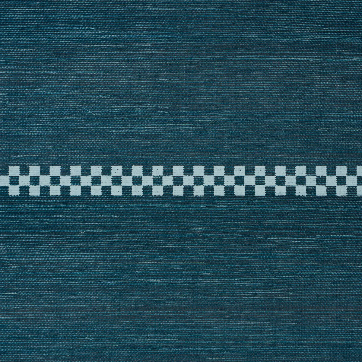 CHECKERED STRIPE SISAL_ PEACOCK