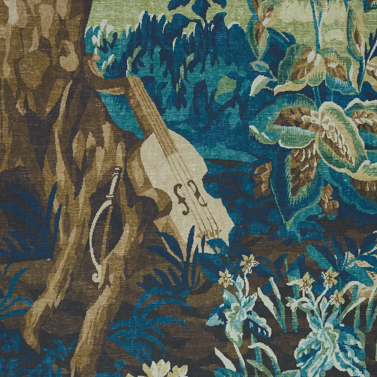 La Forêt 3 Panel Set_ AUTUMN GREEN FOREST
