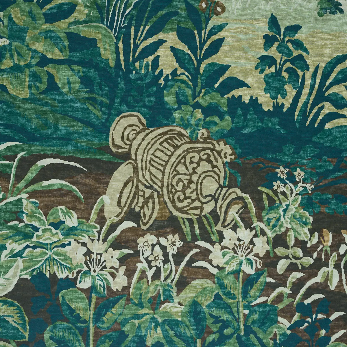 La Forêt 3 Panel Set_ SPRING GREEN FOREST