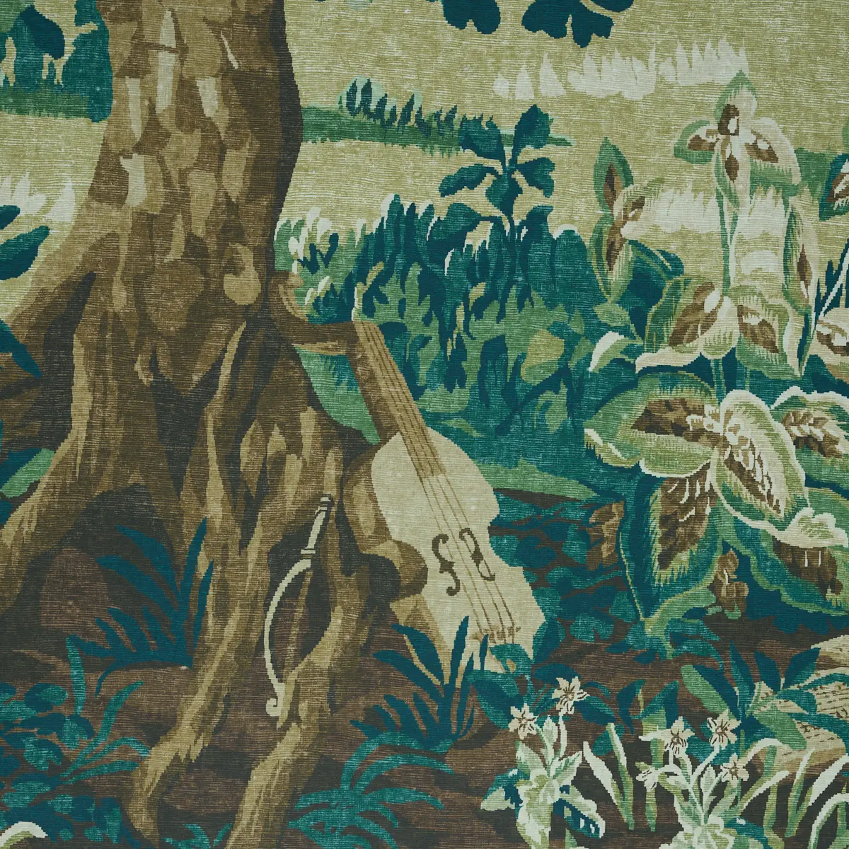 La Forêt 3 Panel Set_ SPRING GREEN FOREST