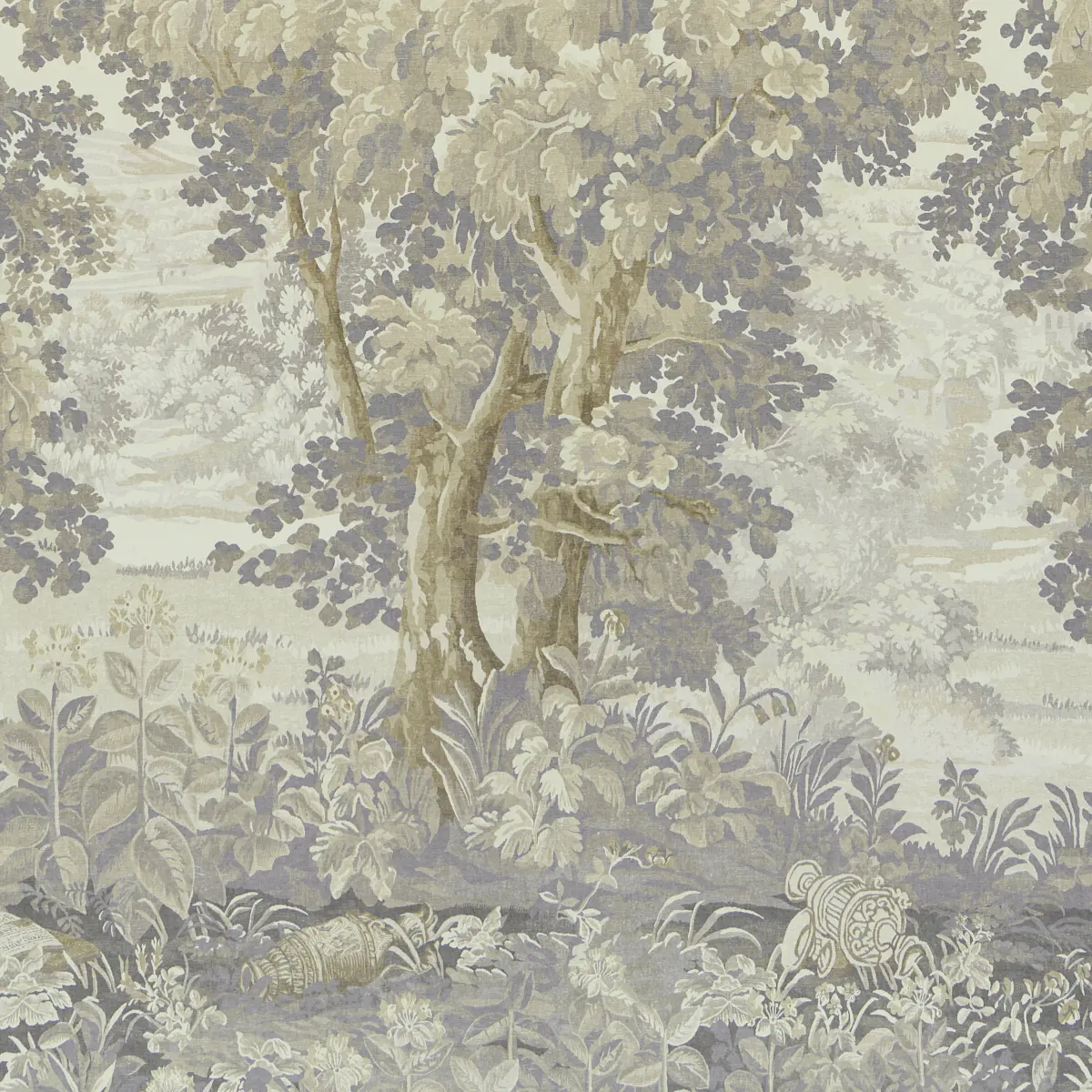 La Forêt 3 Panel Set_ OYSTER FOREST