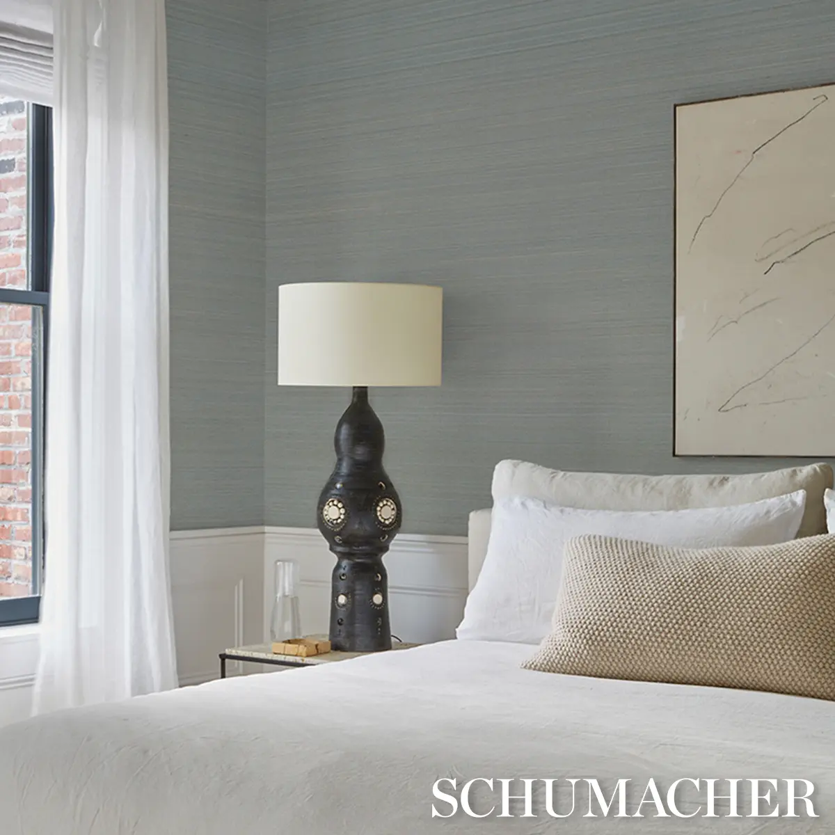 MUSA ABACA WALLCOVERING_ SKY BLUE