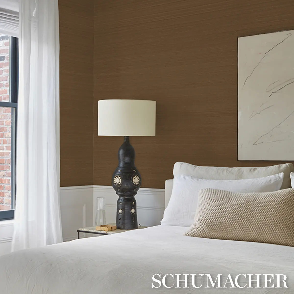 MUSA ABACA WALLCOVERING_ TOFFEE