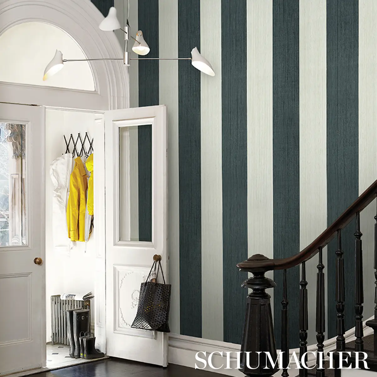 BACKDROP PAINTER'S STRIPE_ ROCOCO