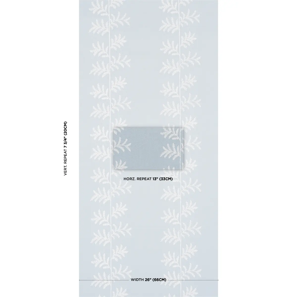 ELOISE EMBROIDERY WALLCOVERING_ SKY