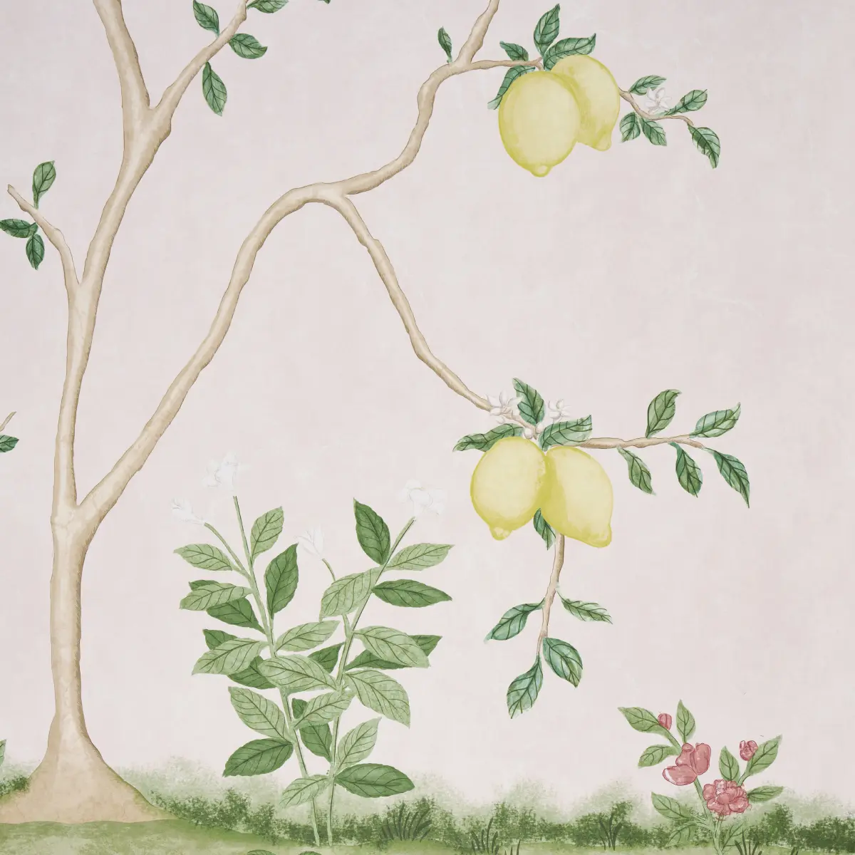 Citrus Blossom 2 Panel Set_ BLUSH