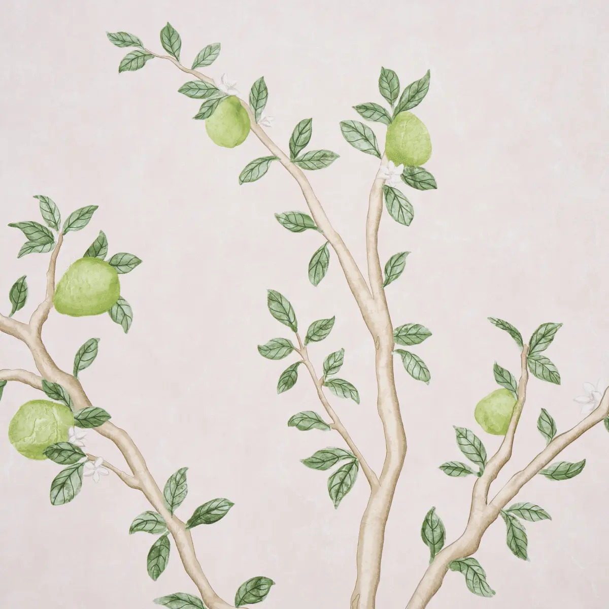 Citrus Blossom 2 Panel Set_ BLUSH