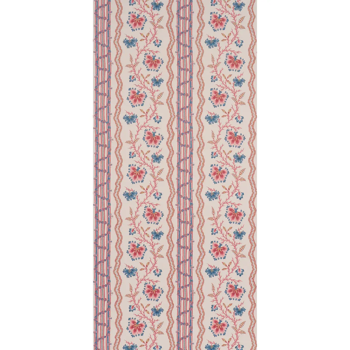 Parvati Floral Stripe_ VERMILION
