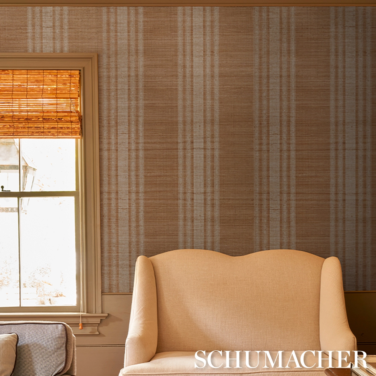 CASSIA SILK STRIPE WALLCOVERING_ NEUTRAL