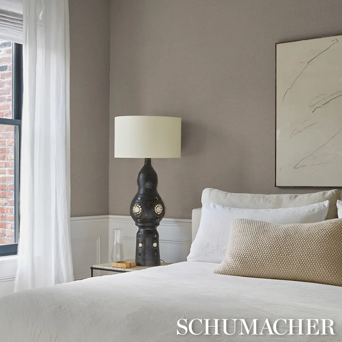 BANBRIDGE LINEN VINYL_ FLAX