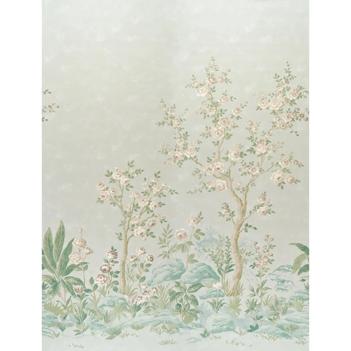 CHARLOTTE'S GARDEN 2 PANEL SET_ CELADON