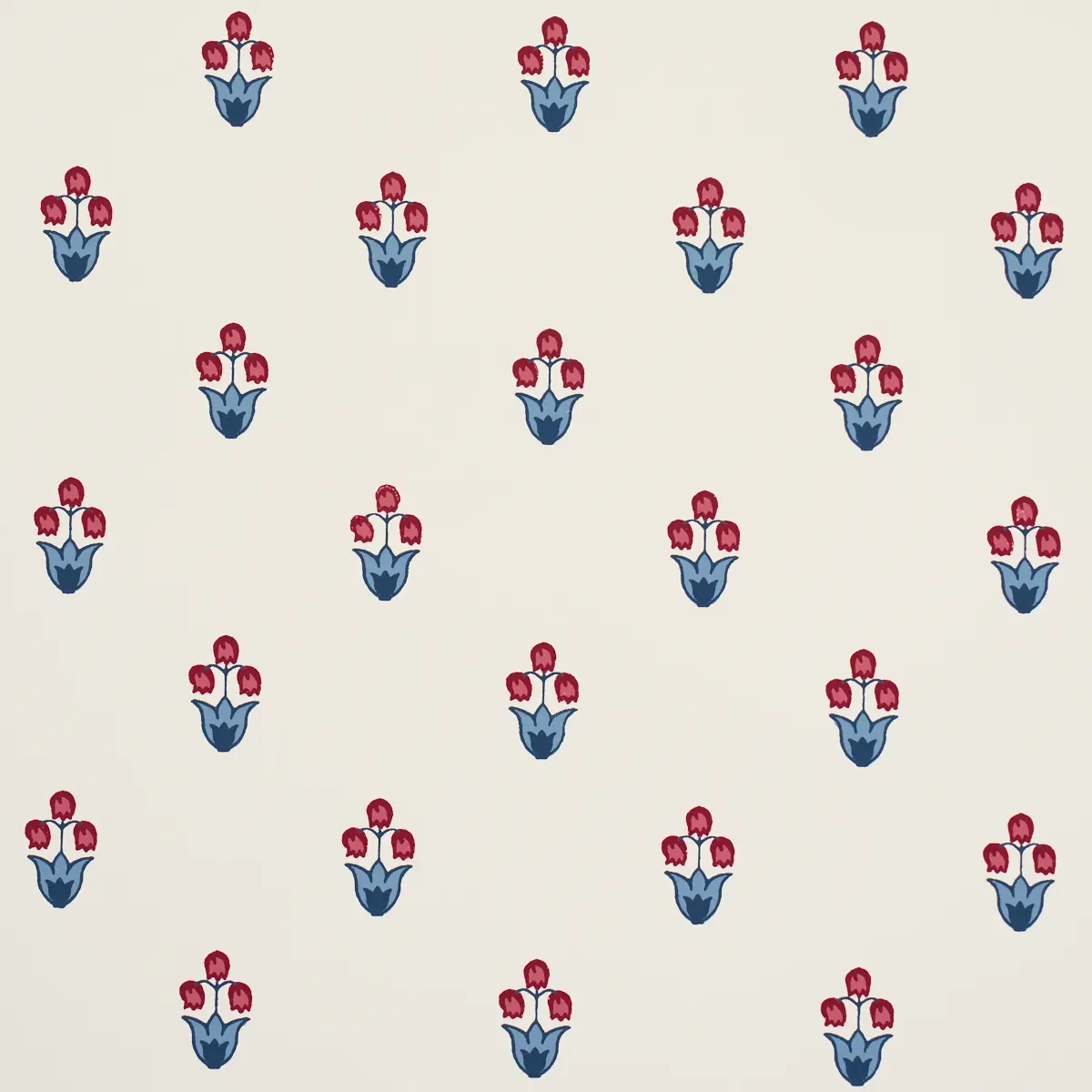 MOIRA HAND PRINT_ BLUE & RED