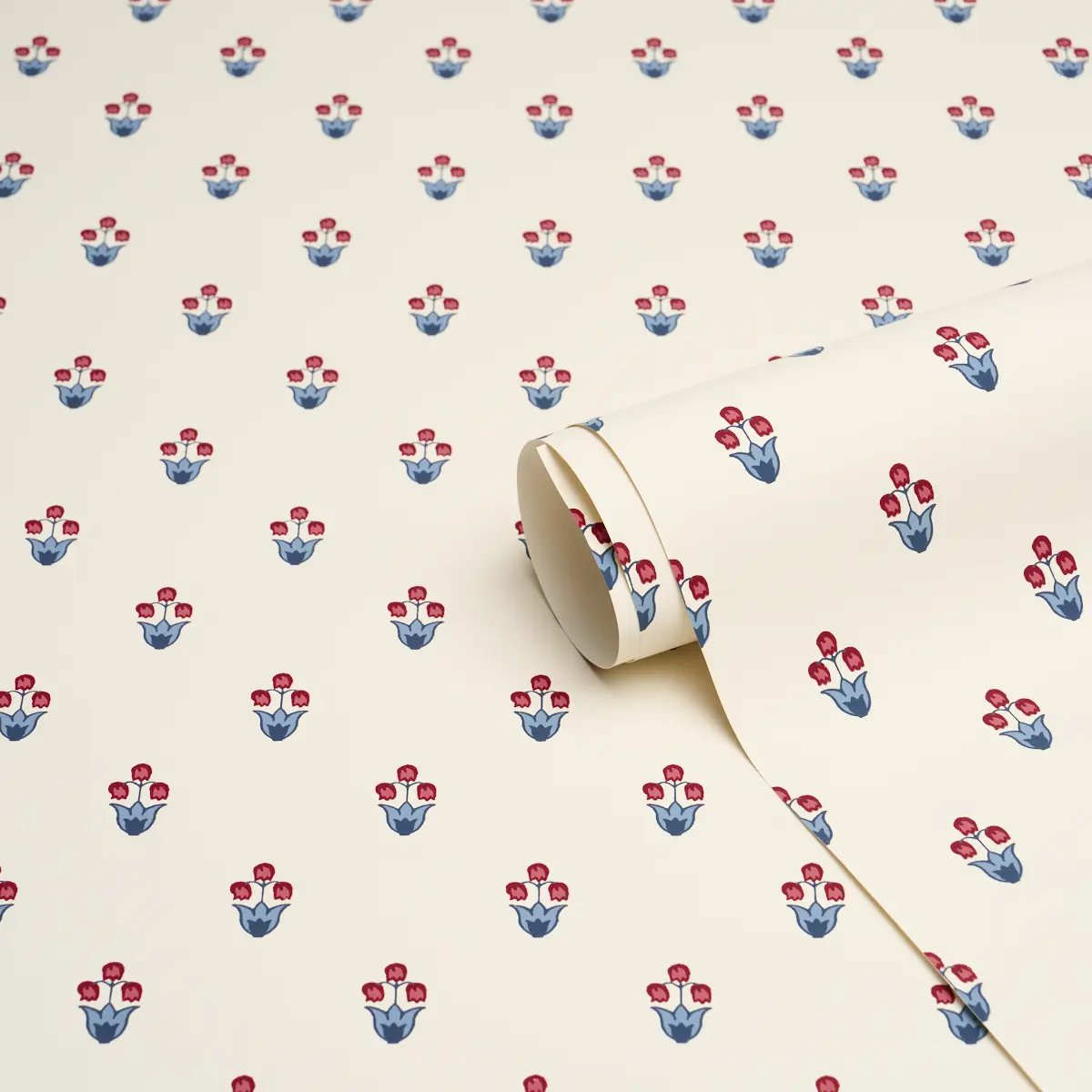 MOIRA HAND PRINT_ BLUE & RED
