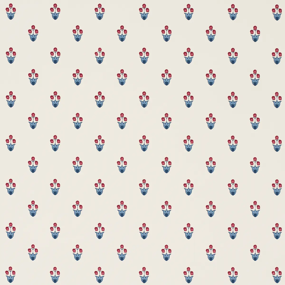 MOIRA HAND PRINT_ BLUE & RED