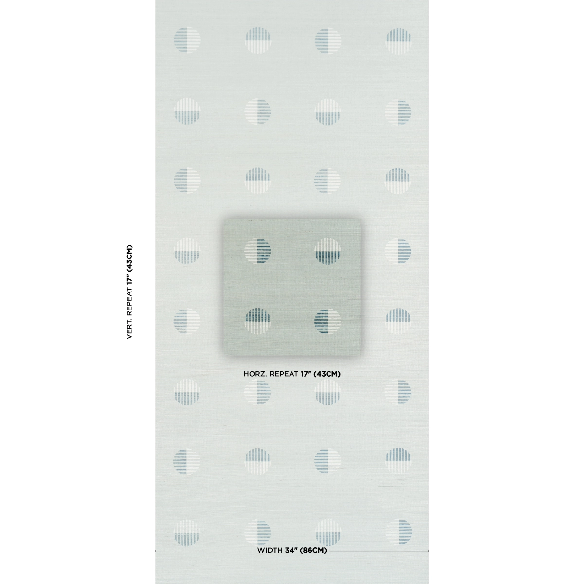 Ando Hand Blocked Sisal_ CHAMBRAY