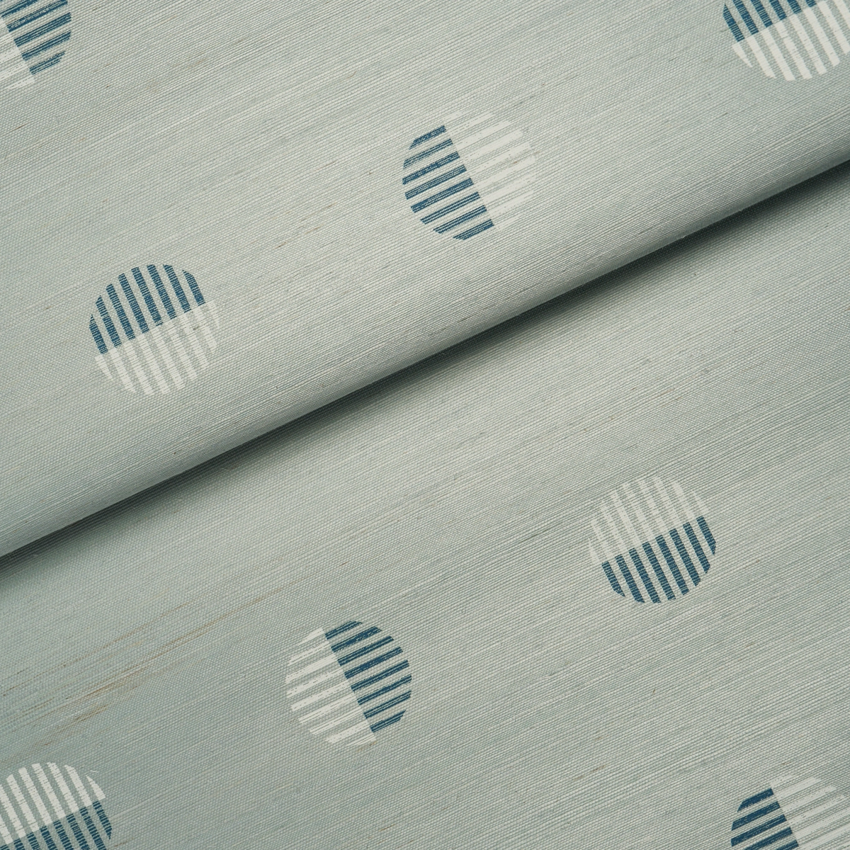 Ando Hand Blocked Sisal_ CHAMBRAY