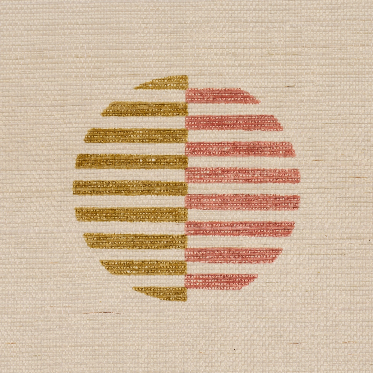 Ando Hand Blocked Sisal_ RUST & OCHRE