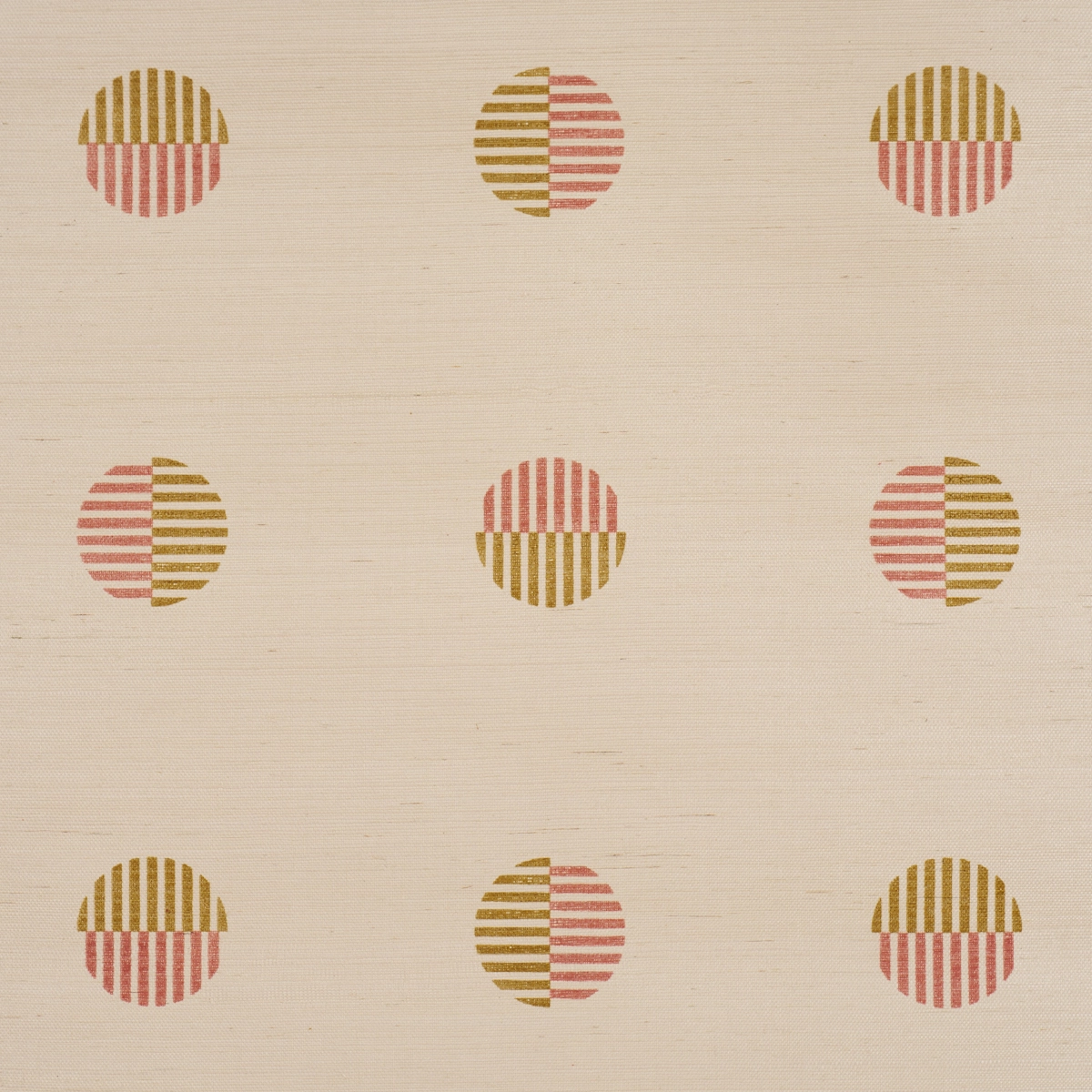 Ando Hand Blocked Sisal_ RUST & OCHRE