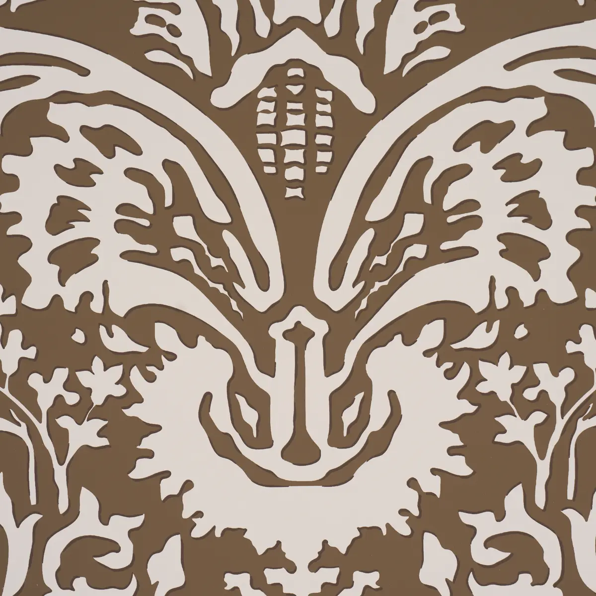 SUFFOLK DAMASK_ BROWN