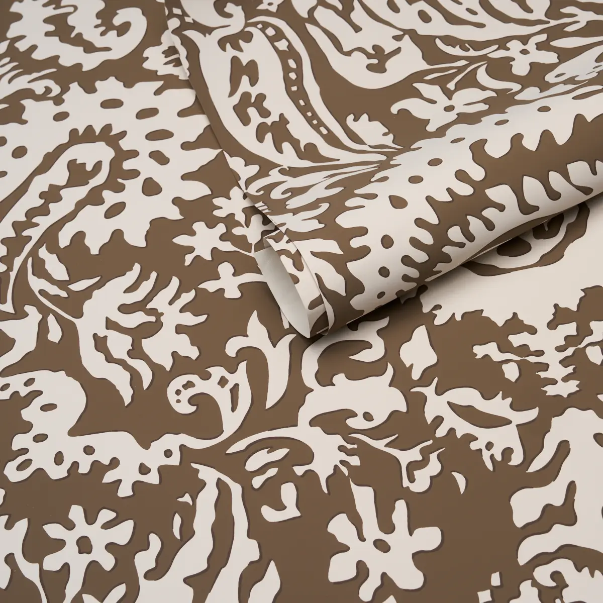 SUFFOLK DAMASK_ BROWN
