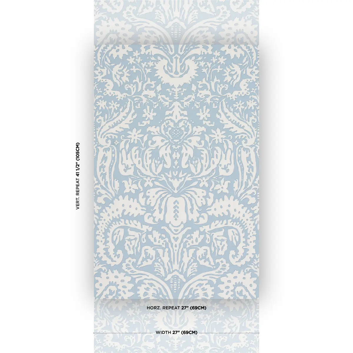 SUFFOLK DAMASK_ BLUE