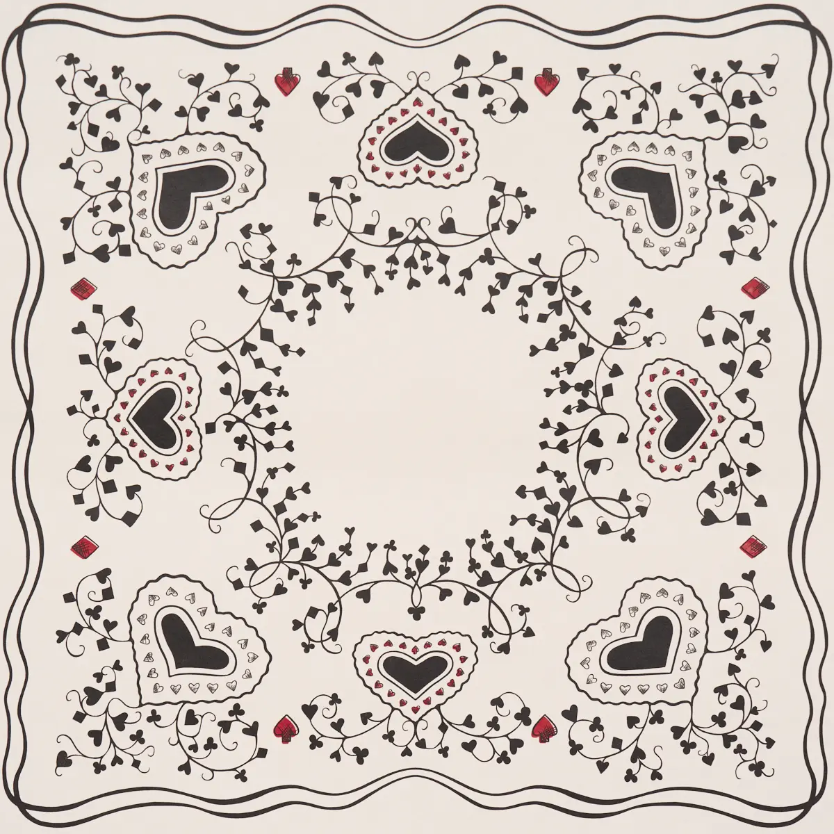 Garden Of Hearts_ BLACK & IVORY