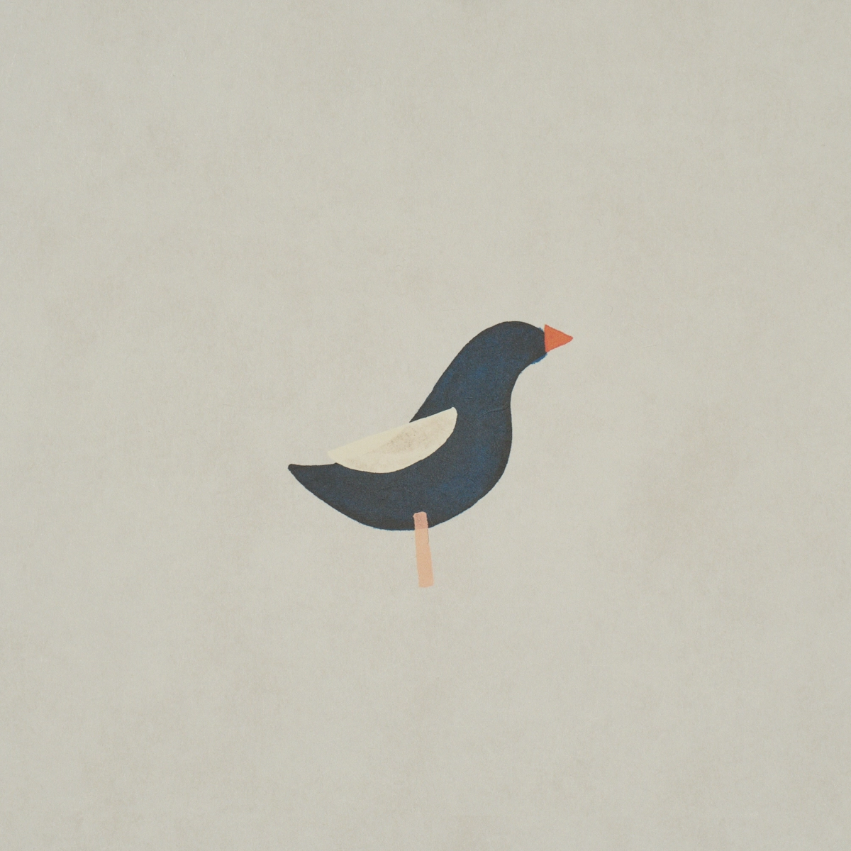 BIRDS PRINT_ BLACK ON NATURAL