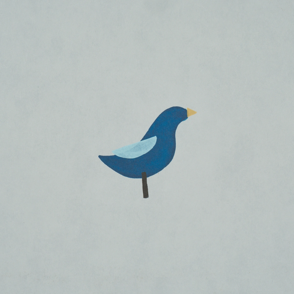 BIRDS PRINT_ NAVY ON SKY