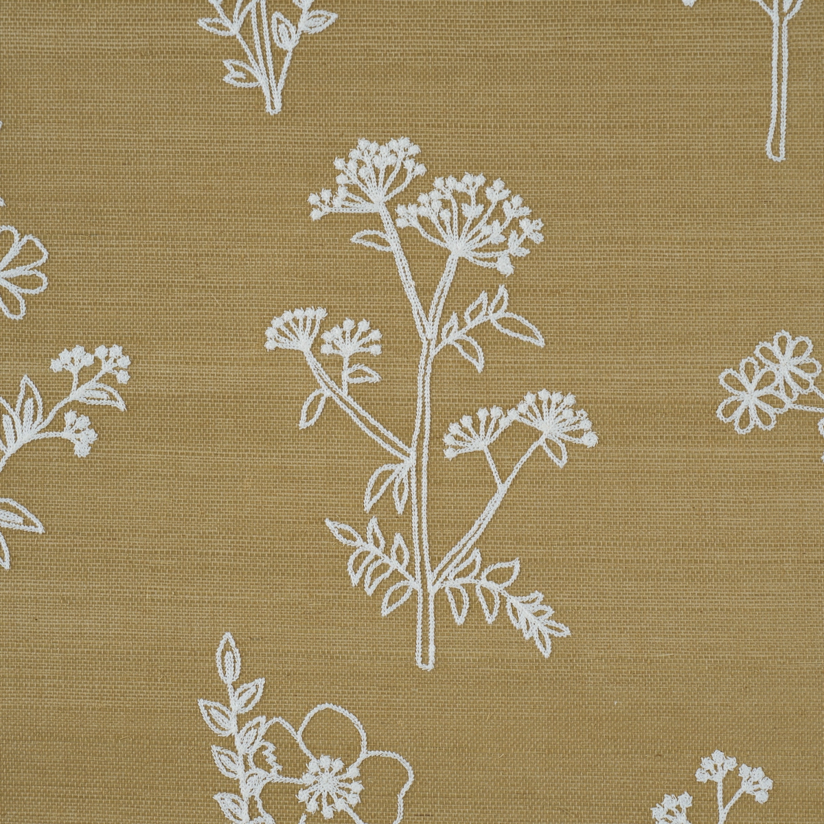 Lisbeth Embroidered Sisal_ OLIVE