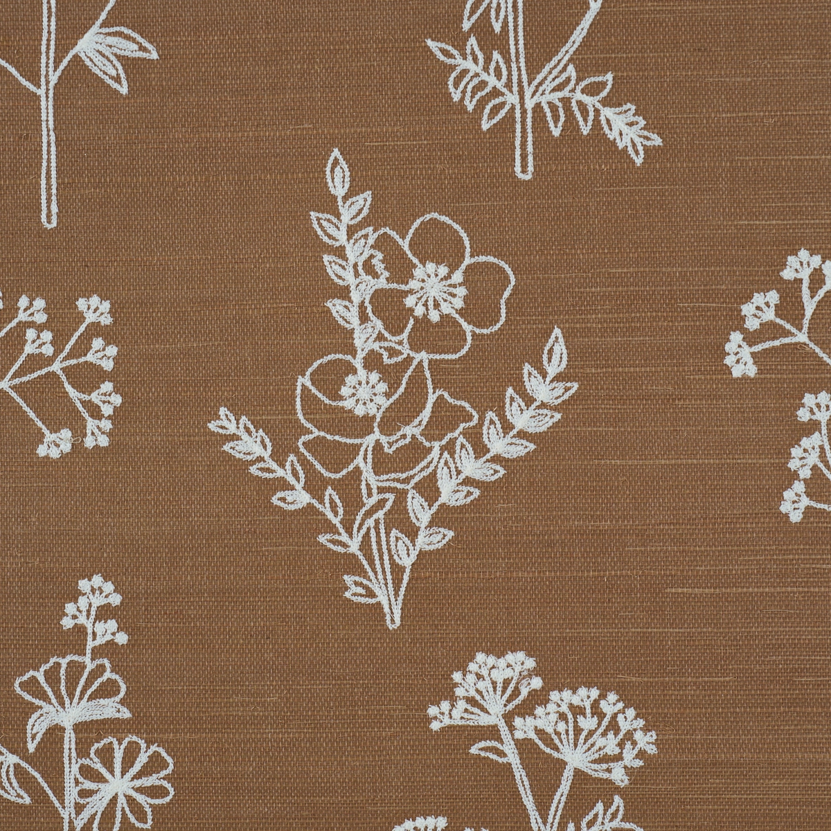 Lisbeth Embroidered Sisal_ BROWN