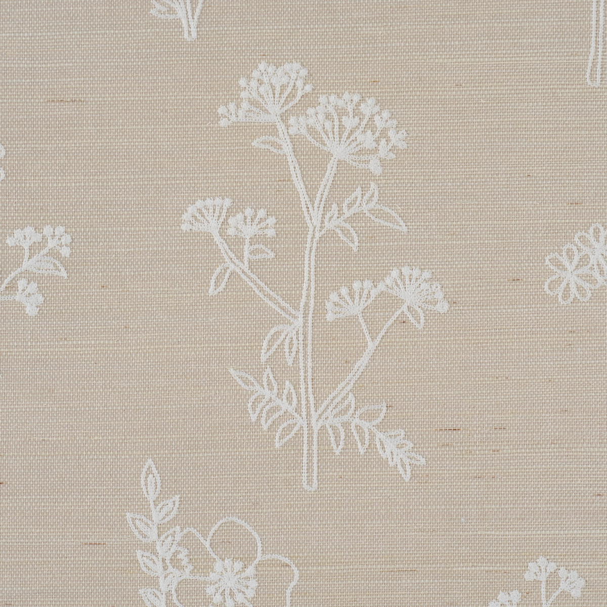 Lisbeth Embroidered Sisal_ PEARL