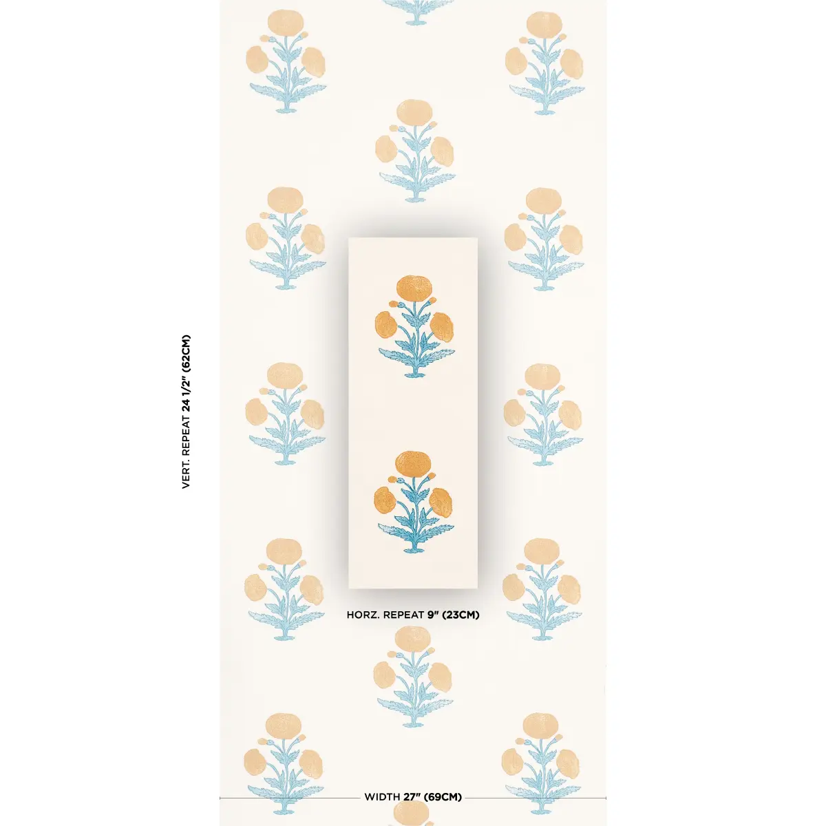 Poppy Print_ MUSTARD & SKY