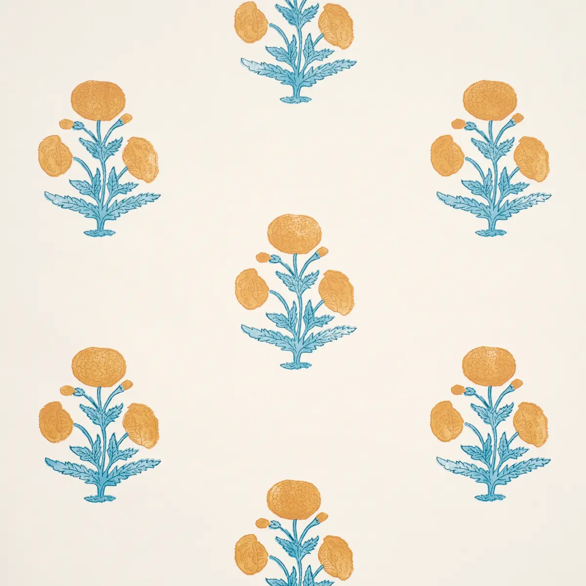 Poppy Print_ MUSTARD & SKY