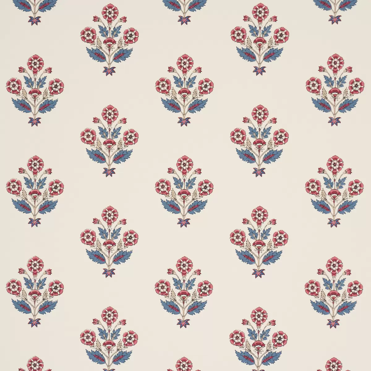 DALILA HAND-SCREEN PRINT_ RED & BLUE
