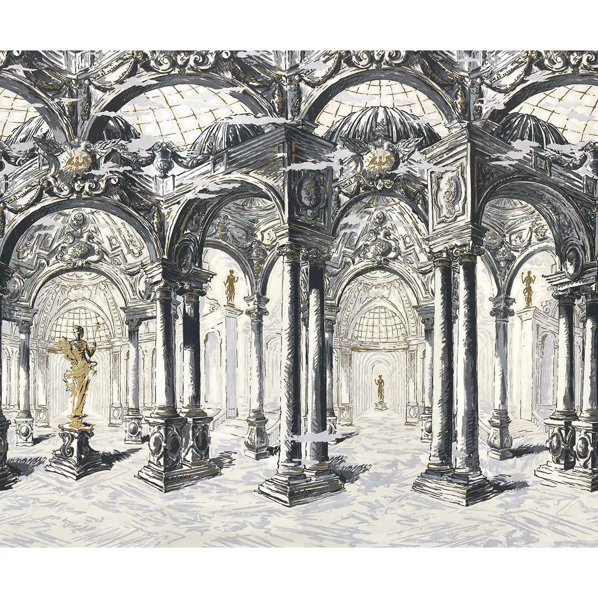 PALAZZO 4 PANEL SET_ ANTIQUE BLUE
