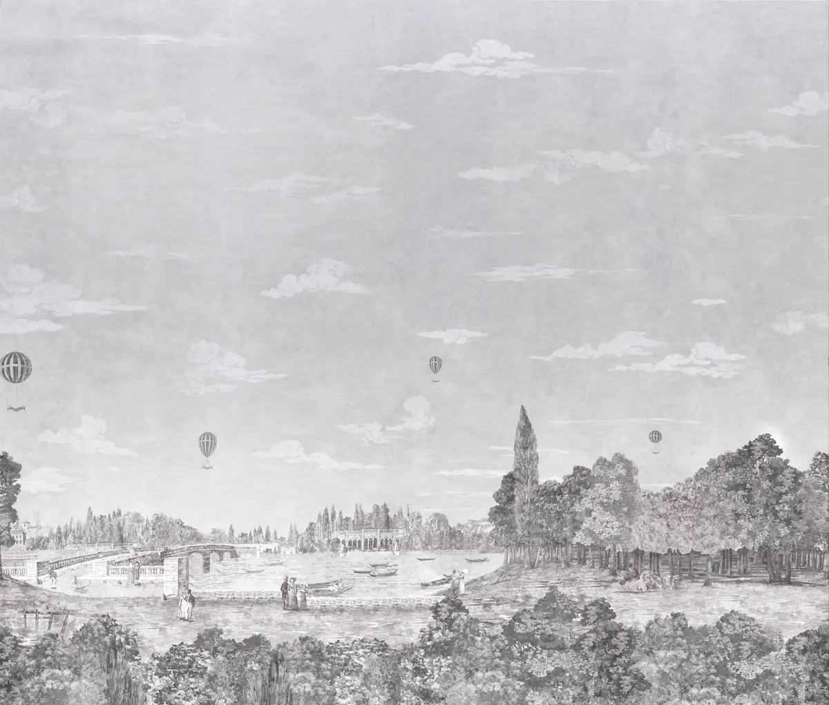 Promenade 4 Panel Set_ GRISAILLE