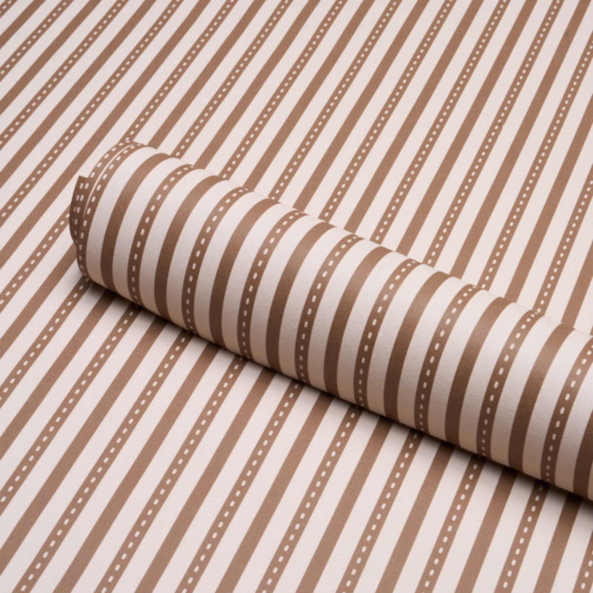 Mathis Ticking Stripe_ UMBER