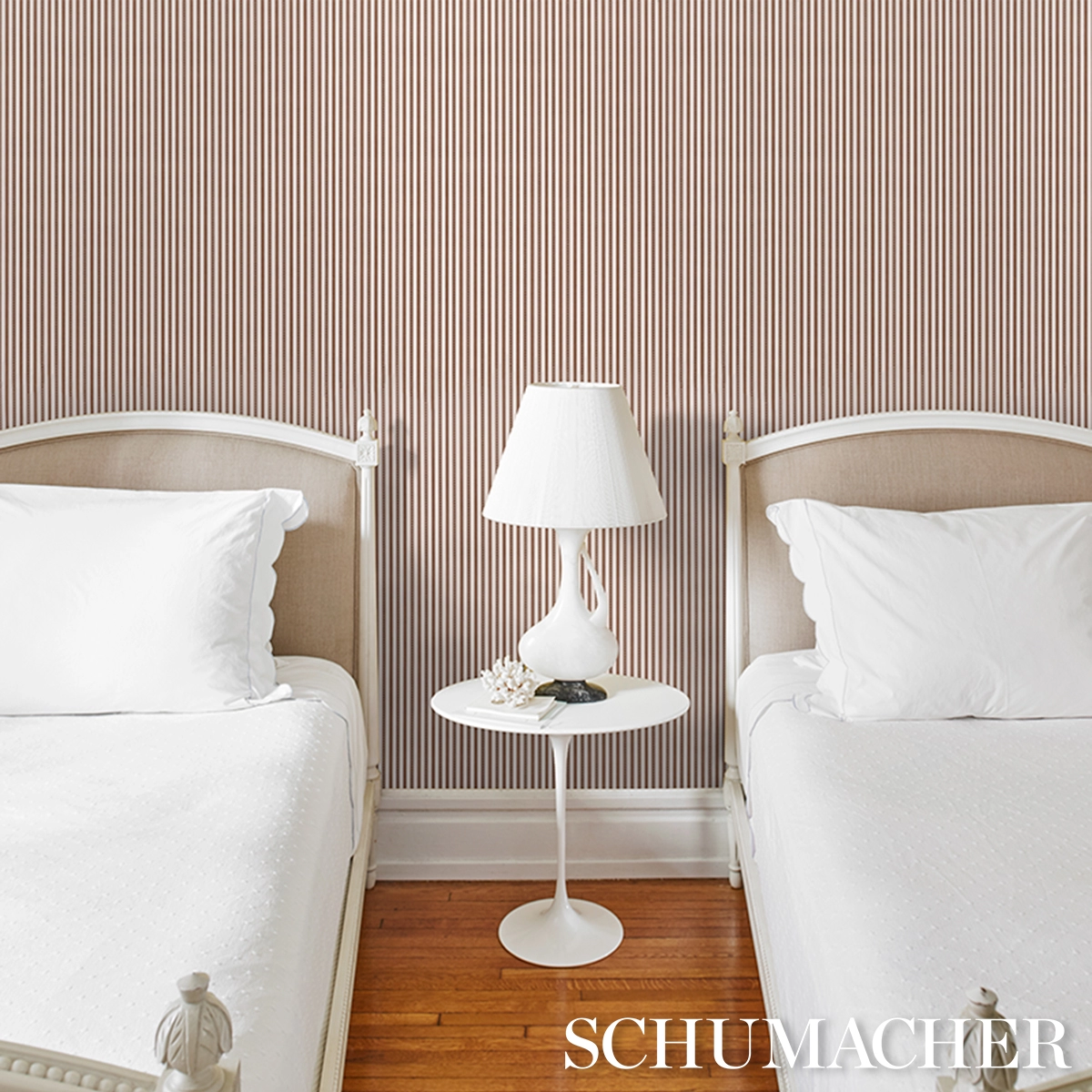 Mathis Ticking Stripe_ UMBER