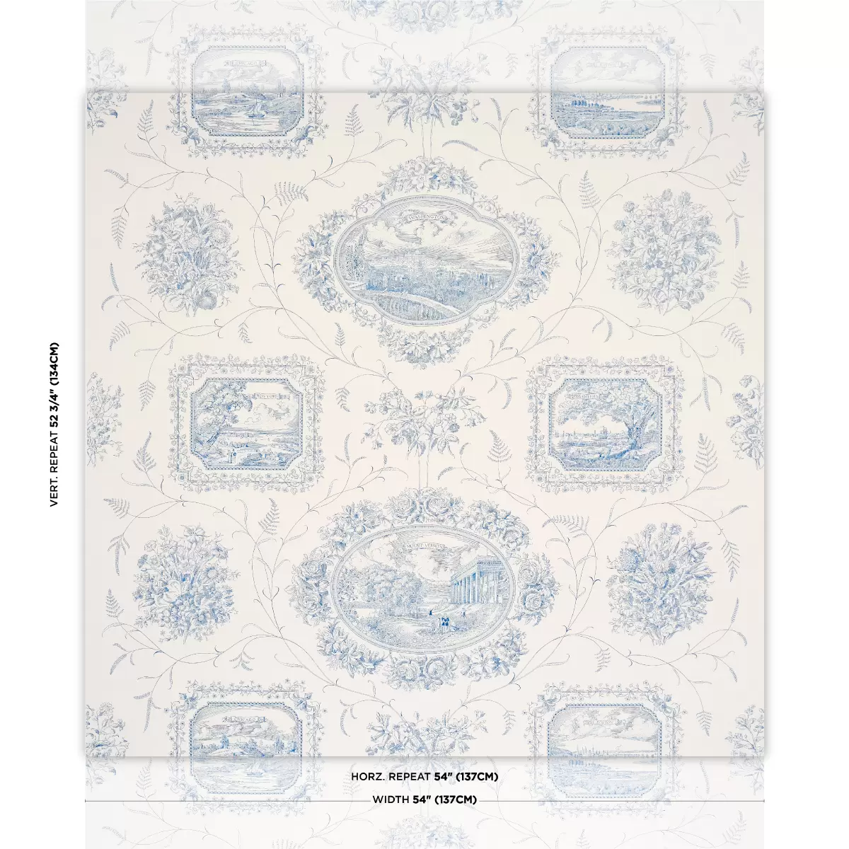 CENTURY SCENIC TOILE_ BLUE