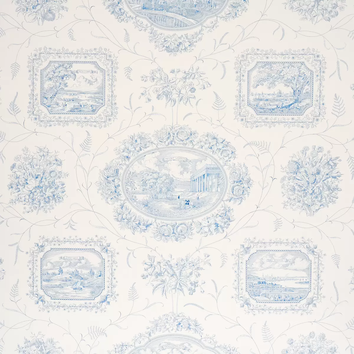 CENTURY SCENIC TOILE_ BLUE