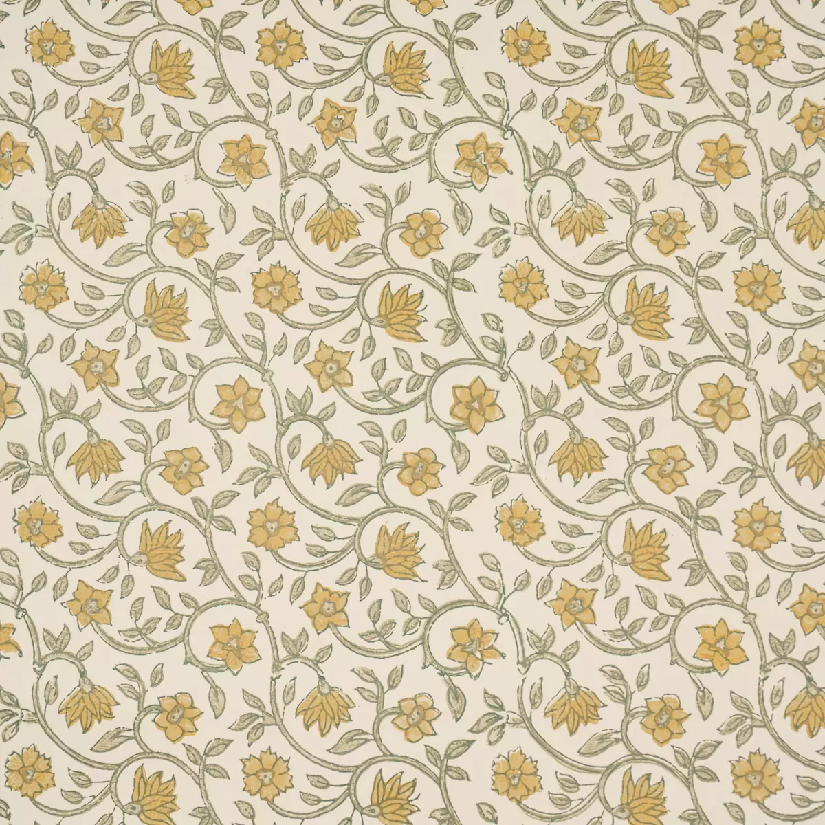 MALAYA HAND-BLOCK PRINT_ YELLOW
