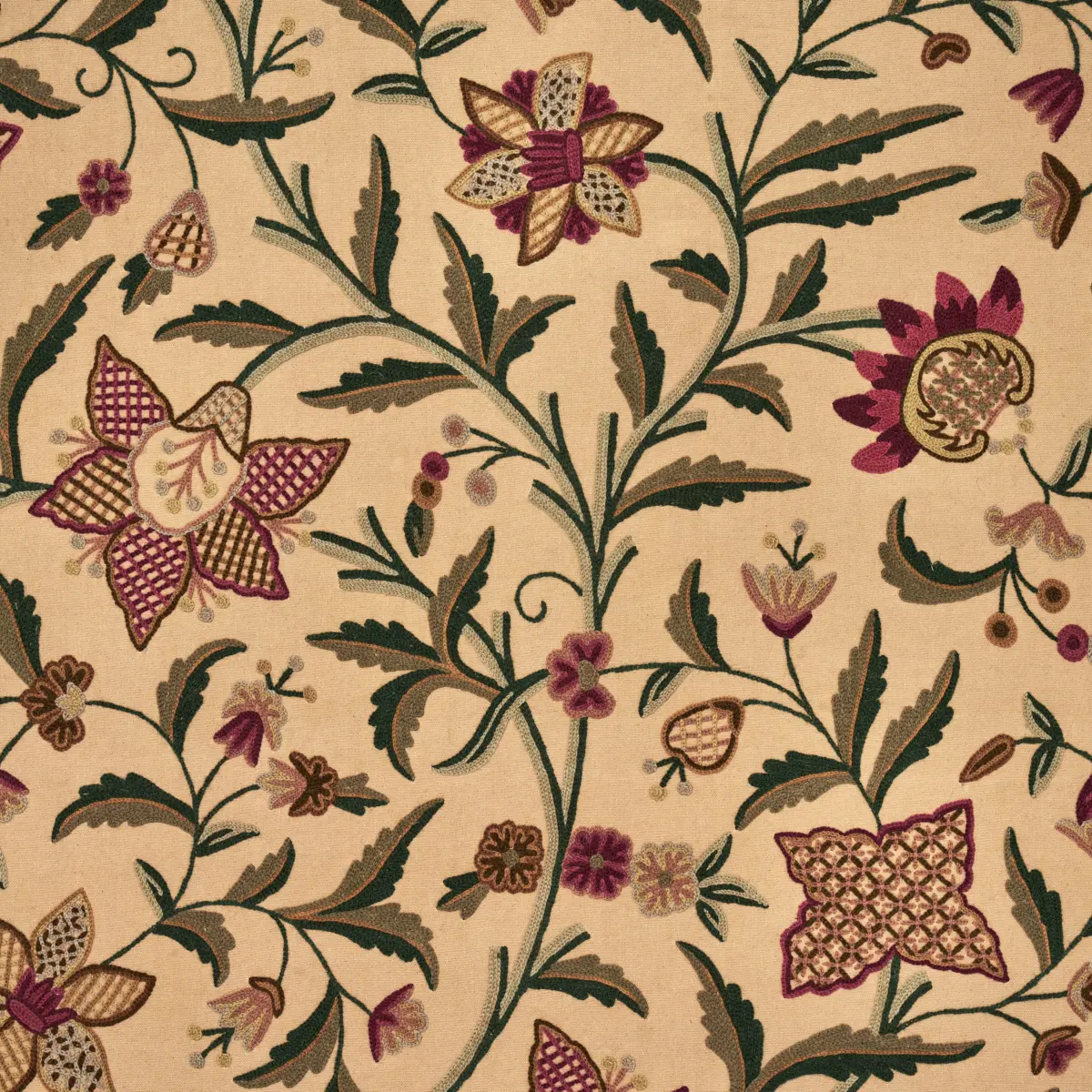 Somerset Crewel_ RED/GREEN