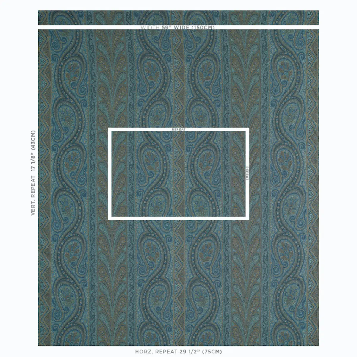 CHATELAINE PAISLEY_ BLUE
