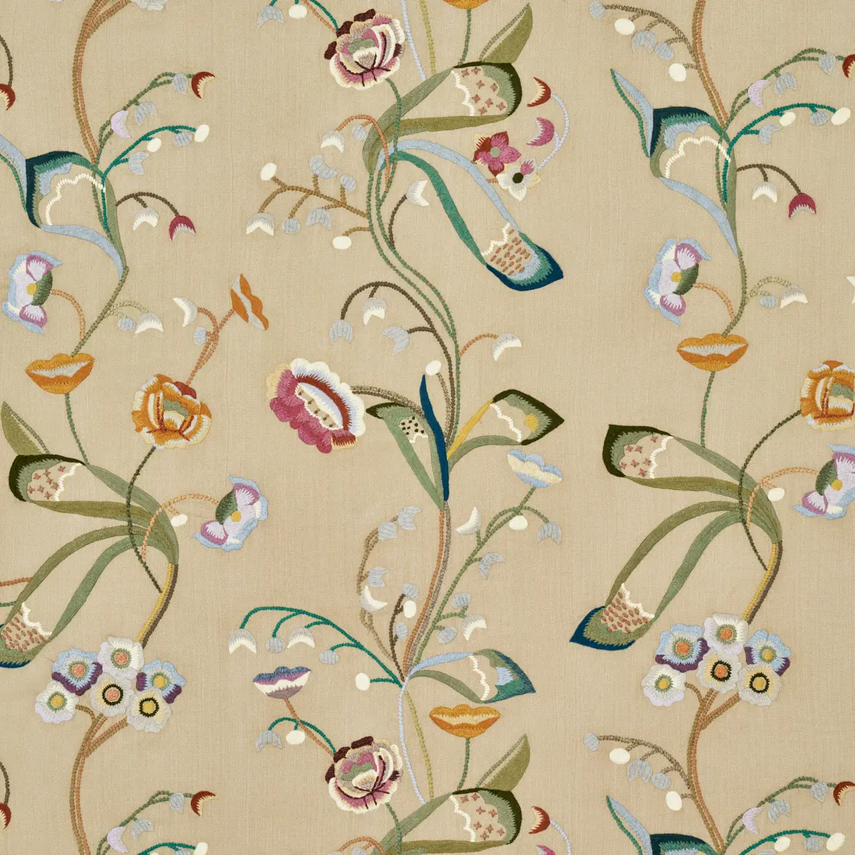 Vanessa Embroidery_ CHAMOIS/MULTI