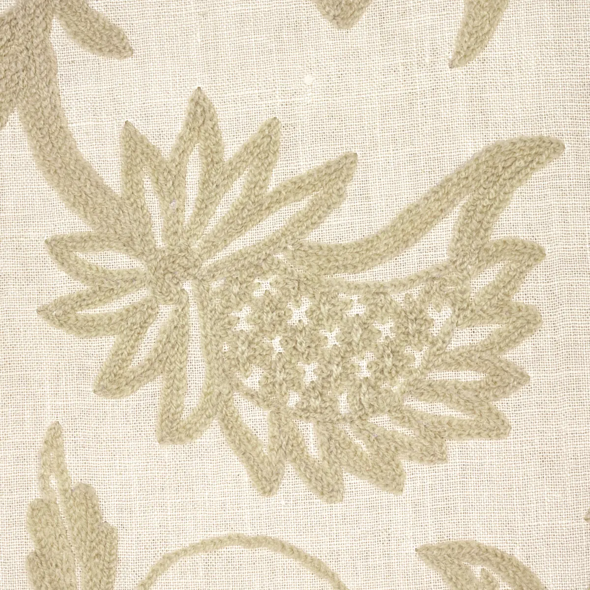 Amagansett Linen Crewel_ ECRU