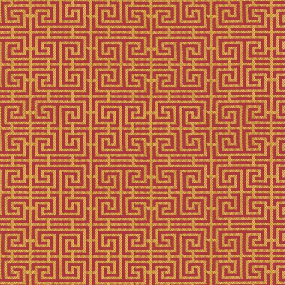 CHINOIS FRET_ CINNABAR / GOLD