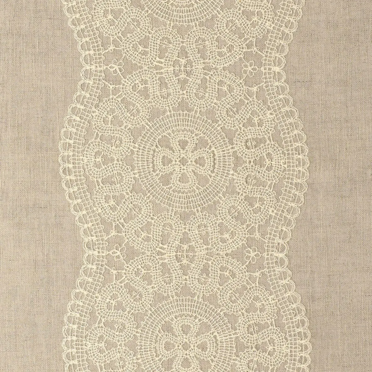 ALECON EMBROIDERED SHEER_ NATURAL