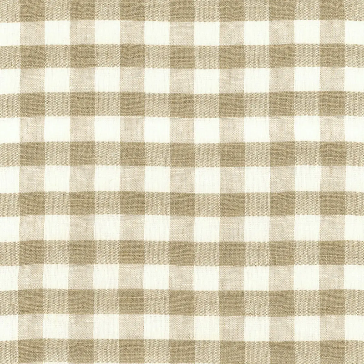 SIDNEY CHECK LINEN SHEER_ NATURAL